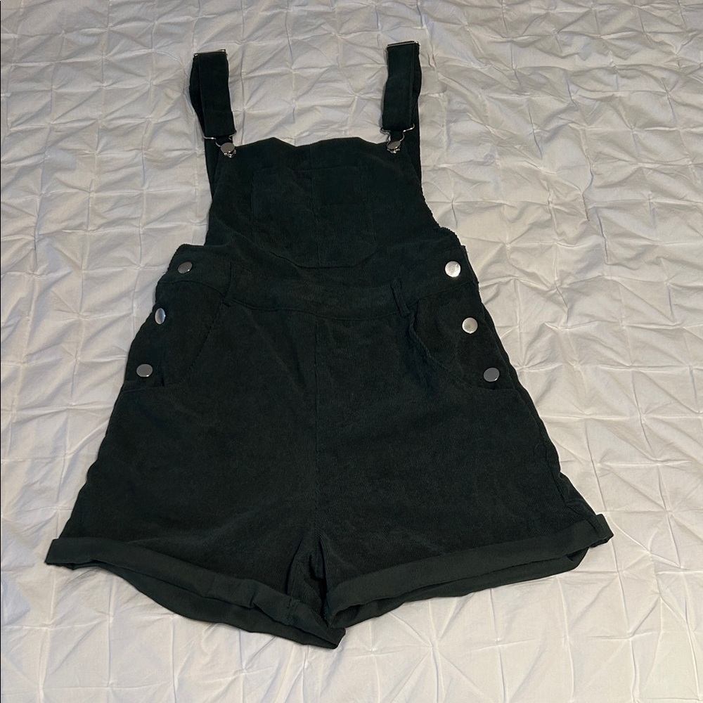 Cider Dark Green Women's Overall Shorts